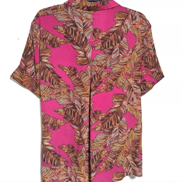 worthington tops large crossover art pattern collared neck formal top - Picture 10 of 13